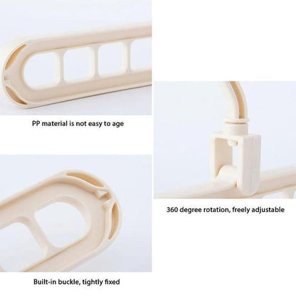 Rotate Anti-skid Folding Hanger (Set of 3 Pcs.)